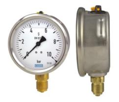 MANOMETRO MV63-0600 - MANOMETRO .GLIC.  Ø63 VERT.1/4" 0-600 BAR