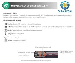 MANGUERA BAJA PRESION AA00060 - MANGUERA FUEL-OIL 10BAR C/REFUERZO TEXTIL Y ESPIRAL METAL ?