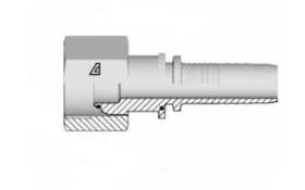 RACOR DE PRENSAR FG0808.P - TL RECTA BSP 1/2 P/MANG.1/2 ASIENTO PLANO
