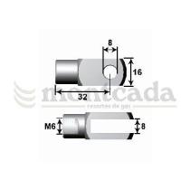 MONTCADA 11101100 - ANCLAJE BIFURCADO Ø8mm  L32 M6