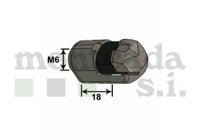 MONTCADA 11102010 - ROTULA PLASTICO(CABEZA 10)L18G M6