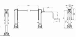 CARROCERIA / CABLES BAP3200850SN - JGO.PIES DE APOYO 850 MM