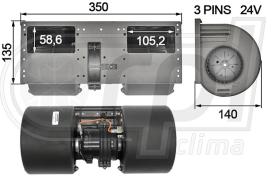ELECTRICIDAD APVTUL0020 - VENTILADOR HABITACULO