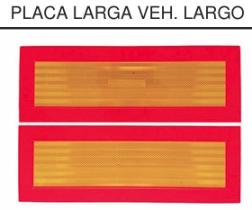 CASALS G700 - PLACA VEHICULO LARGO REFLECTANTE (200X565) ALUMINIO