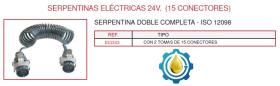 ELECTRICIDAD / ILUMINACION ES1515 - ESPIRAL 15 POLOS 24 V